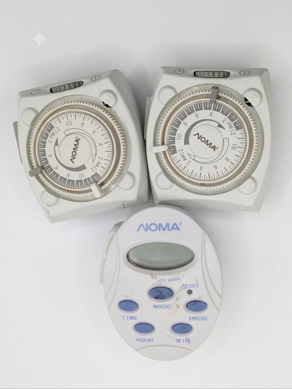 NOMA Indoor Plug-In Electrical Timer Bundle (2 Mechanical, 1 Digital)